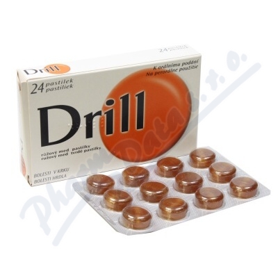 Drill Růžový Med 3mg/0.2mg pas.24