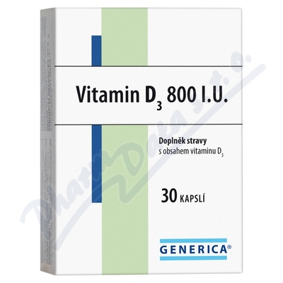 Vitamin D3 800 I.U. Generica cps.30