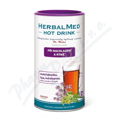 HERBALMED HotDrink Dr.Weiss dých.cesty 180g+vitC