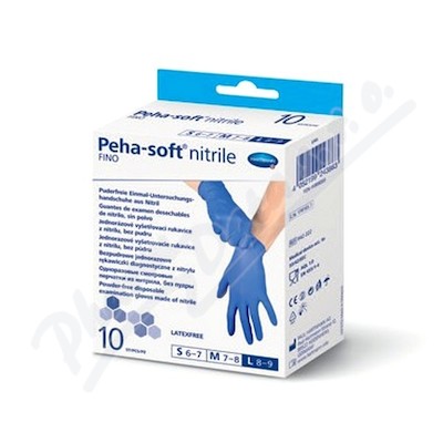 Rukavice vyš.Peha-soft NITRILE FINO L 10ks