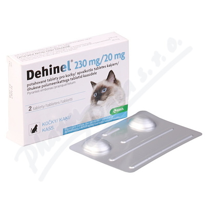 Dehinel 230mg/20mg pro kočky tbl.2