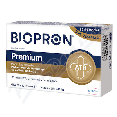 Biopron Premium probiotika a prebiotika tob.30+10