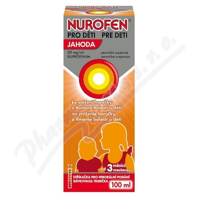 Nurofen pro děti Jahoda 20mg/ml por.sus.100ml II