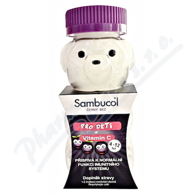 SAMBUCOL Pro Děti + vitamin C medvídci 60ks
