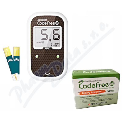 Glukometr SD-Codefree PLUS AKCE+50 proužků navíc