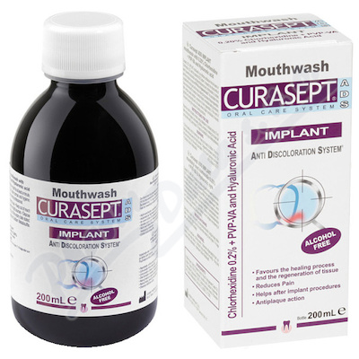 CURASEPT ADS IMPLANT ústní voda 0.20CHX 200ml