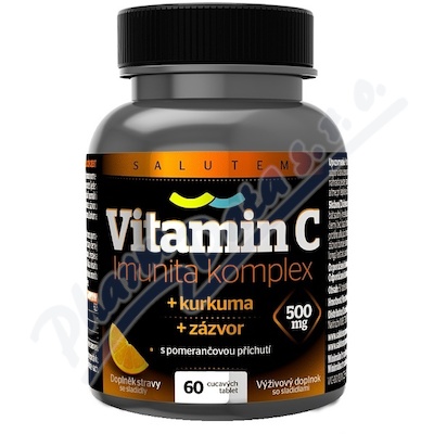 Vitamin C 500mg Imunita kurkuma + zázvor tbl.60