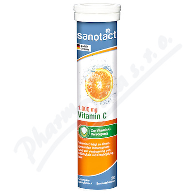 Sanotact Vitamín C 1000mg pomeranč šumivé tbl.20ks