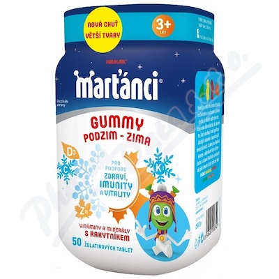 Walmark Marťánci Gummy PODZIM-ZIMA tbl.50