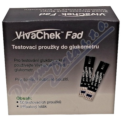 VivaChek Fad proužky do glukometru 50ks
