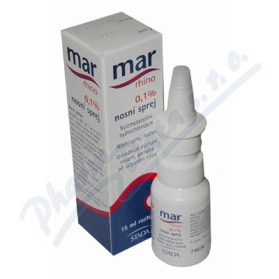 Mar Rhino 0.1% Nosní Sprej nas.spr.sol.15ml/15mg