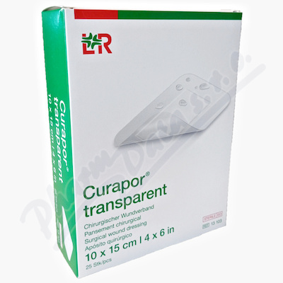 Náplast Curapor Transparent steril.10x15cm 25ks