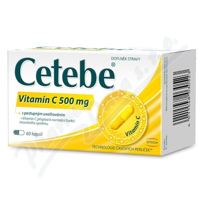Cetebe Vitamín C 500mg cps.60
