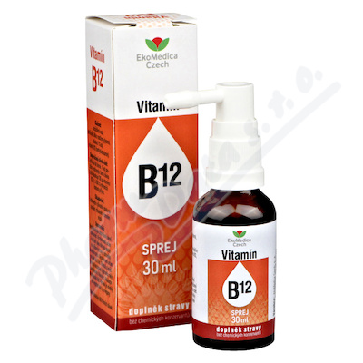 Vitamín B12 sprej 30ml EkoMedica