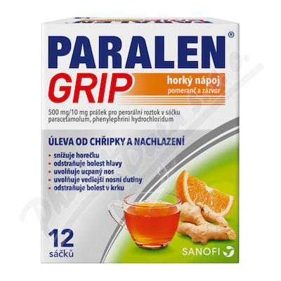 ParalenGrip HN pom.záz.500/10mg por.plv.sol.scc.12