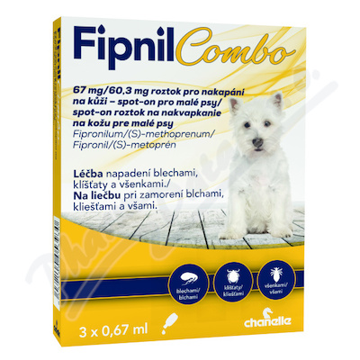 Fipnil Combo 67/60.3mg spot-on Dog S 3x0.67ml