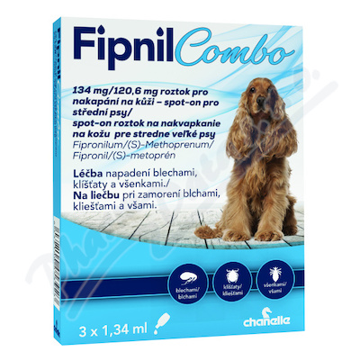 Fipnil Combo 134/120.6mg spot-on Dog M 3x1.34ml