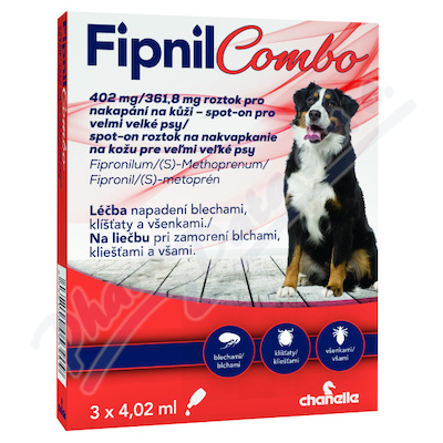 Fipnil Combo 402/361.8mg spot-on Dog XL 3x4.02mg