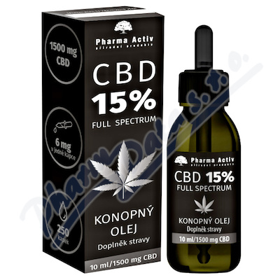 CBD 15% Konopný olej 1500mg 10ml