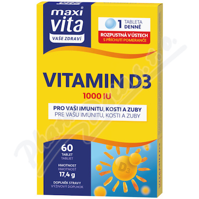 Maxi Vita Vitamin D3 1000 IU tbl.60