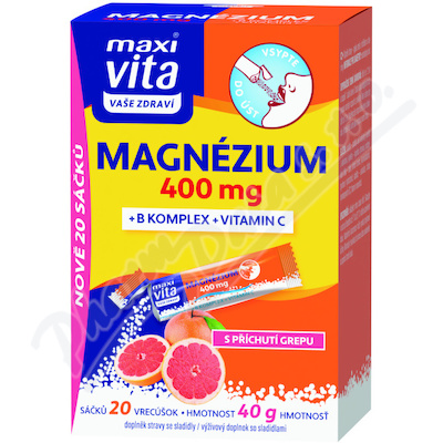 Maxi Vita Magnézium 400mg+B komplex+vit.C 20x2g