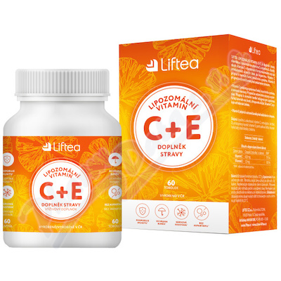 LIFTEA Lipozomální vitamín C+E tob.60