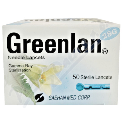 Greenlan lancety element jednorázové 28G 50ks