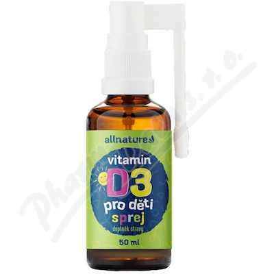 Allnature Vitamin D3 pro děti sprej 50ml