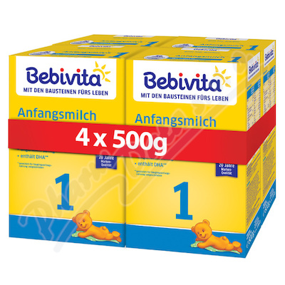 Bebivita 1 mléčná kojenecká výživa 0+m 4x500g