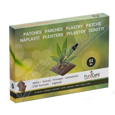 PuroCuro HEMP/CBD 64mg náplasti 32ks