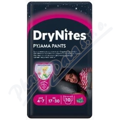DryNites kalh.abs. pro dívky 4-7 let/17-30kg/10ks