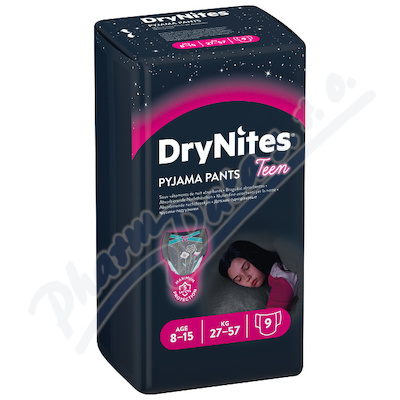 DryNites kalh.abs. pro dívky 8-15 let/27-57kg/9ks