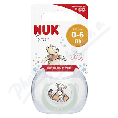 NUK Dudlík Star DISNEY Medv.Pú 0-6m. BOX Mix motiv