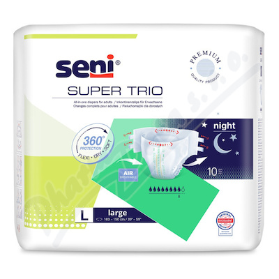 Seni Super Trio inkon.plen.kalh.s lepítky L 10ks