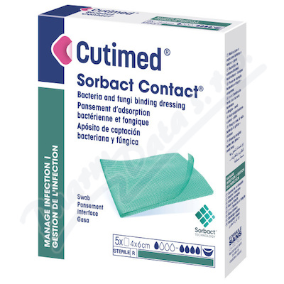 Cutimed Sorbact Cont.ant.kr.4x6cm roz.11x15cm 5ks