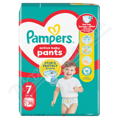 Pampers Active Baby Pants 7 plenk.kalh.15kg+ 38ks