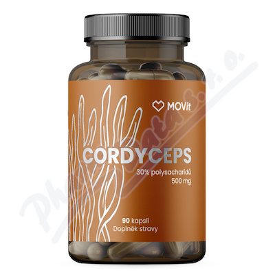 MOVit Cordyceps 30% polysacharidů 500mg cps.90
