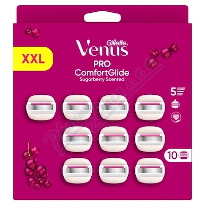 Gillette Venus ComfortGl.Pro Sugarb.náhr.hlav.10ks