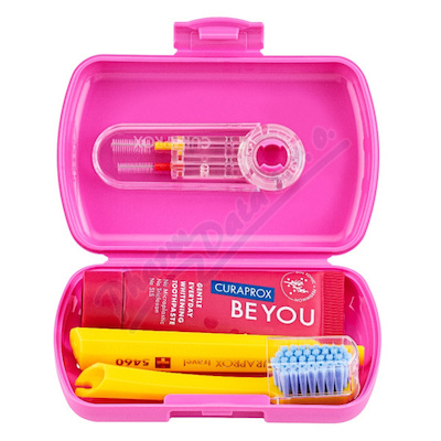 CURAPROX Travel set růžový new