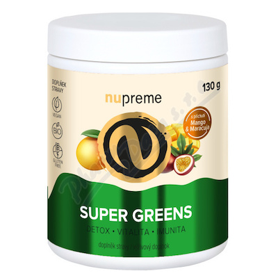 Super Greens Mango&Maracuja 130g BIO NUPREME