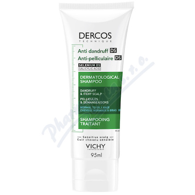 VICHY DERCOS Šampon proti lupům mastné vlasy 95ml