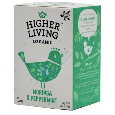 Higher Living byl.čaj Máta s moringou BIO 15x1.46g