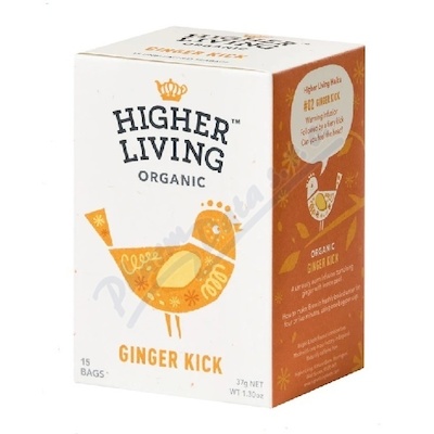 Higher Living Zázvor.čaj s citrón.kůr.BIO 15x2.46g
