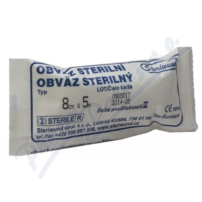 Obin.hydrofil.pletené ster.8cmx5m Steriwund