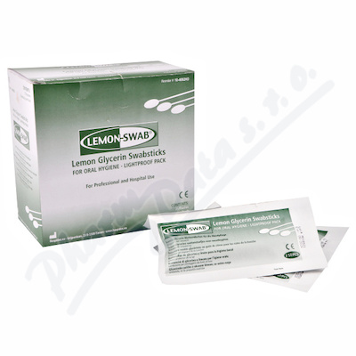 Vatová tyčinka s glycerinem Lemon-Swab 15cm 75ks