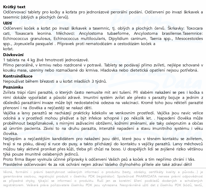 Drontal kočky tbl.2