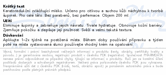 ISISPHARMA Secalia AHA Exfolian.Emolien.Milk 200ml