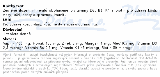 GS Vápník Hořčík Zinek Premium tbl.100+30