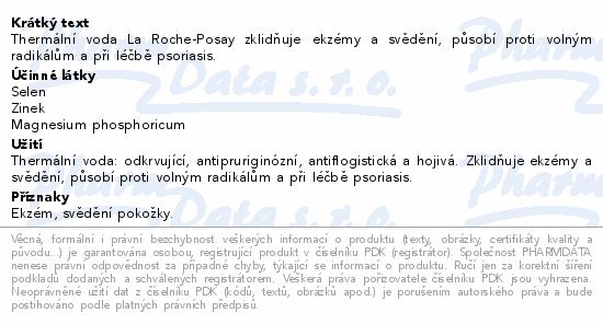 LA ROCHE-POSAY Termální voda 150ml