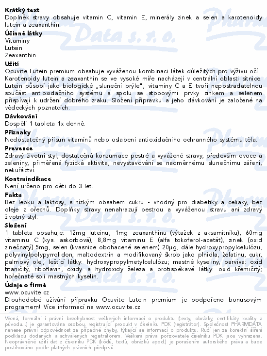 Ocuvite LUTEIN Premium tbl.60 Bausch+Lomb